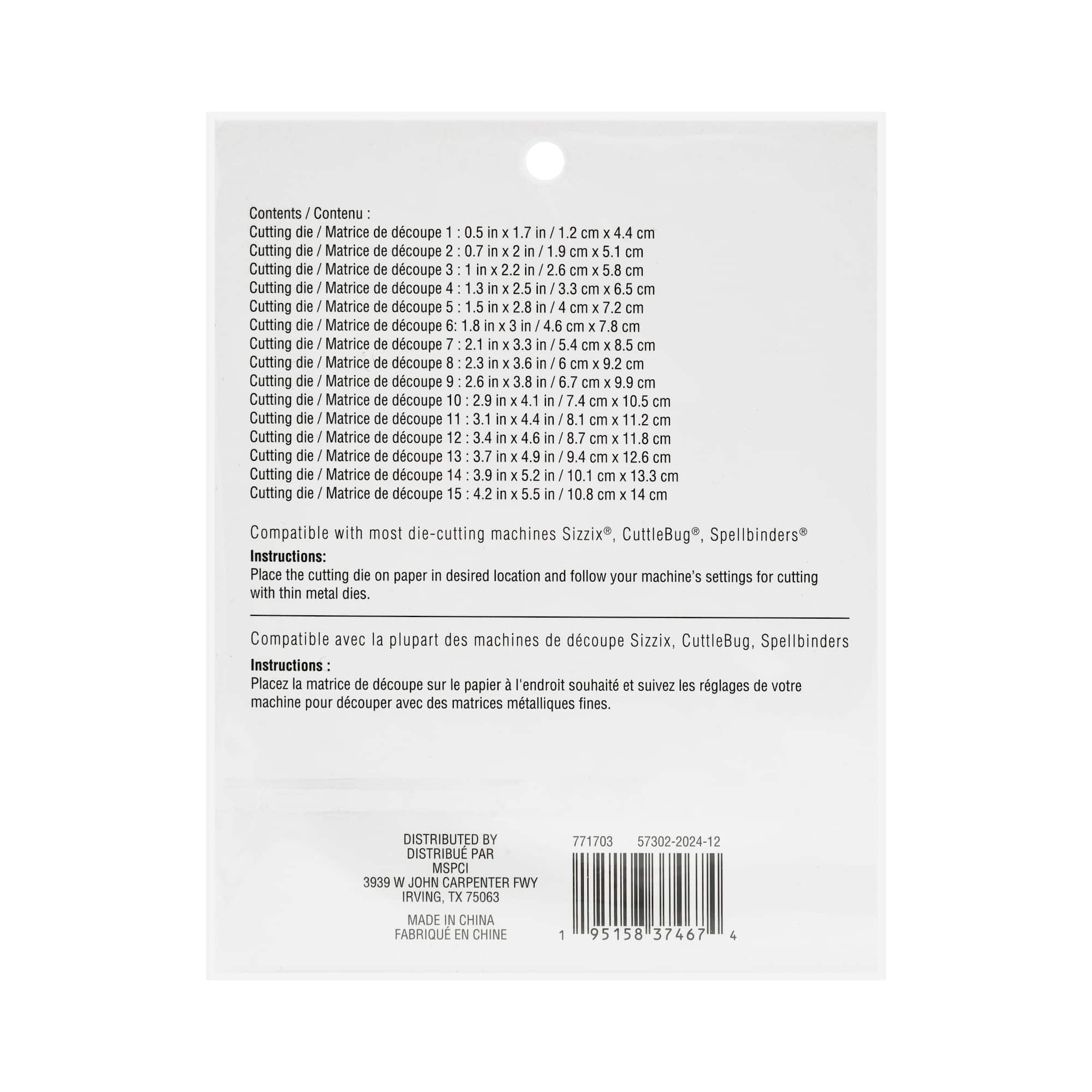 Rectangle Cutting Die Set by Recollections™